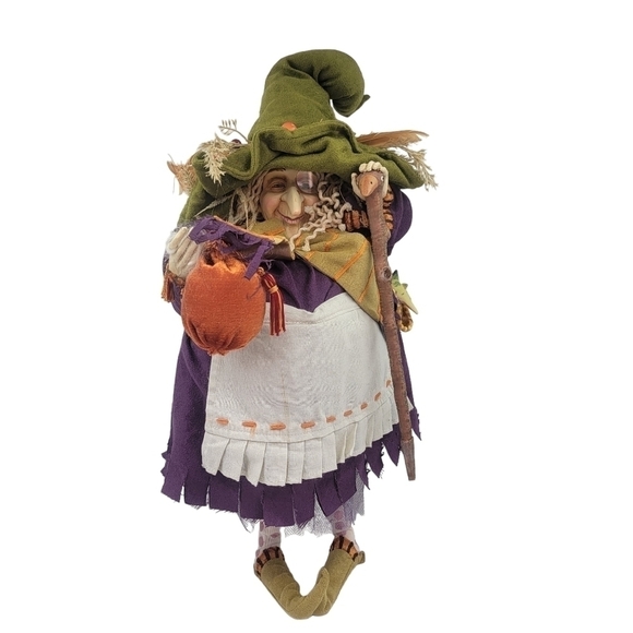 2 FOOT TALL! KRINKLES  WITCH W BABY DRAGONS DOLL FIGURE PATIENCE BREWSTER DEP 56 - Picture 1 of 9